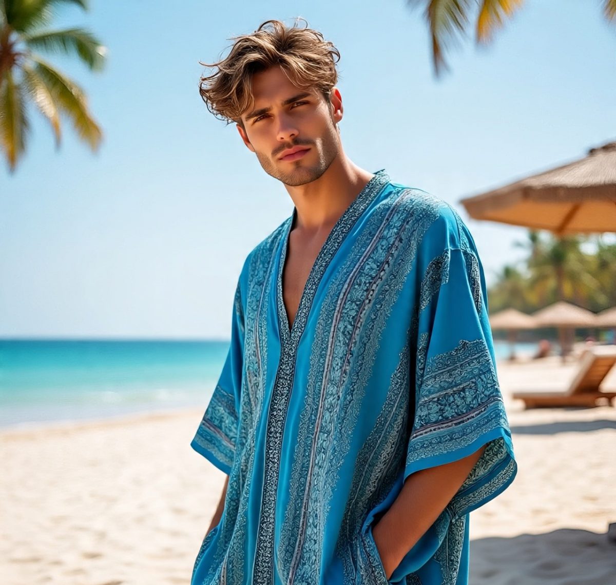 Man Strand kaftan